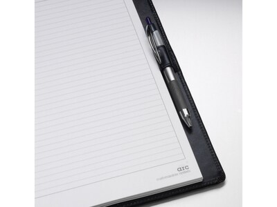 Staples® Arc Customizable Notebook, 8-1/2" x 11", 60 Sheets, Narrow Ruled, Black (19998)