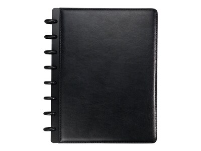 Staples 1-Subject Customizable Notebook, 6.75 x 8.75, Narrow Ruled, 60 Sheets, Black (20000)