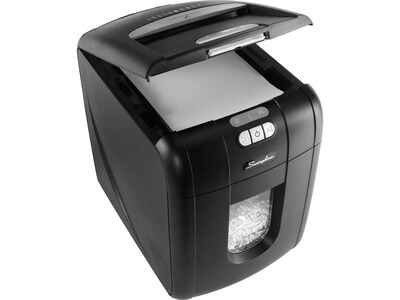 Swingline Stack-and-Shred 130X 130-Sheet Super Cross Cut Commercial Shredder (1757571D)