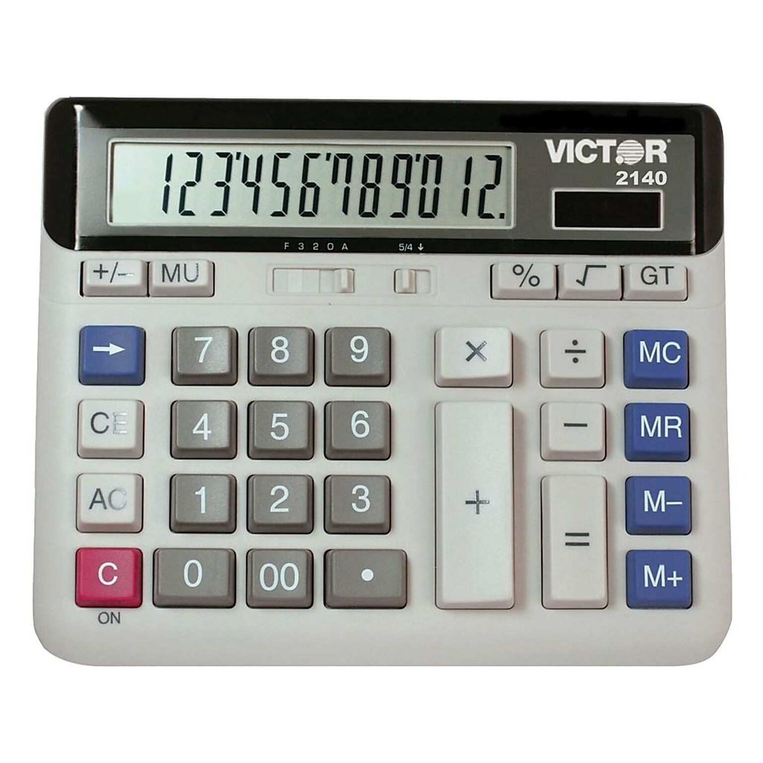 Victor Technology 2140 12-Digit Desktop Calculator, Off White