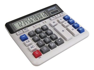 Victor Technology 2140 12-Digit Desktop Calculator, Off White