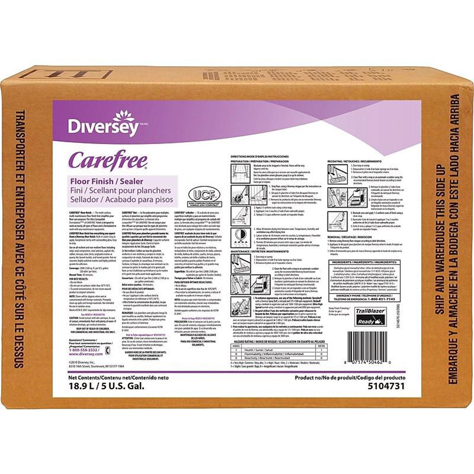 Carefree Finish, Unscented, 640 Oz. (5104731)