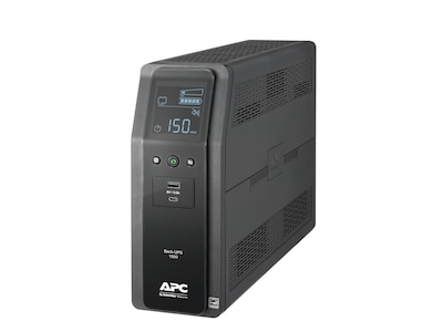 APC Back-UPS Pro BN UPS, 1500VA, 10 Outlets, 2 USB Charging Ports, AVR, LCD interface Black (BN1500M