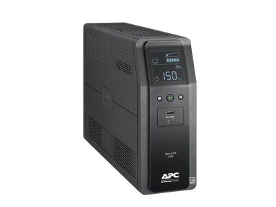 APC Back-UPS Pro BN UPS, 1500VA, 10 Outlets, 2 USB Charging Ports, AVR, LCD interface Black (BN1500M2)