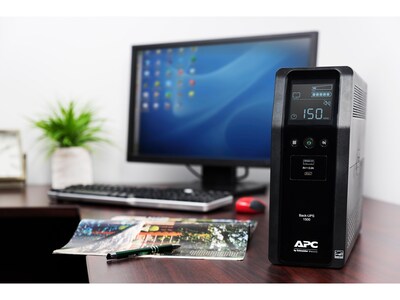 APC Back-UPS Pro BN 1500VA 10-Outlet UPS with 2 USB Charging Ports, Black (BN1500M2)