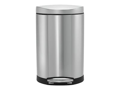 simplehuman Indoor Step Trash Can, Brushed Stainless Steel, 2.6 Gal. (CW1833)