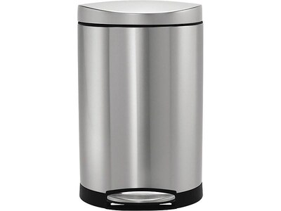 simplehuman Indoor Step Trash Can, Brushed Stainless Steel, 2.6 Gal. (CW1833)