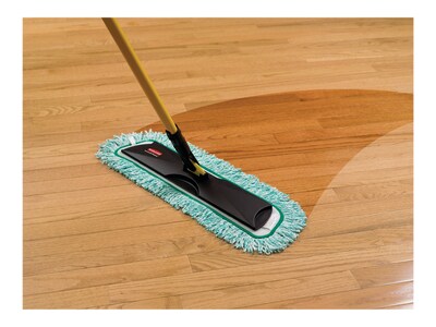 Rubbermaid HYGEN Microfiber Dust Mop Pad, Green (FGQ43800GR00)