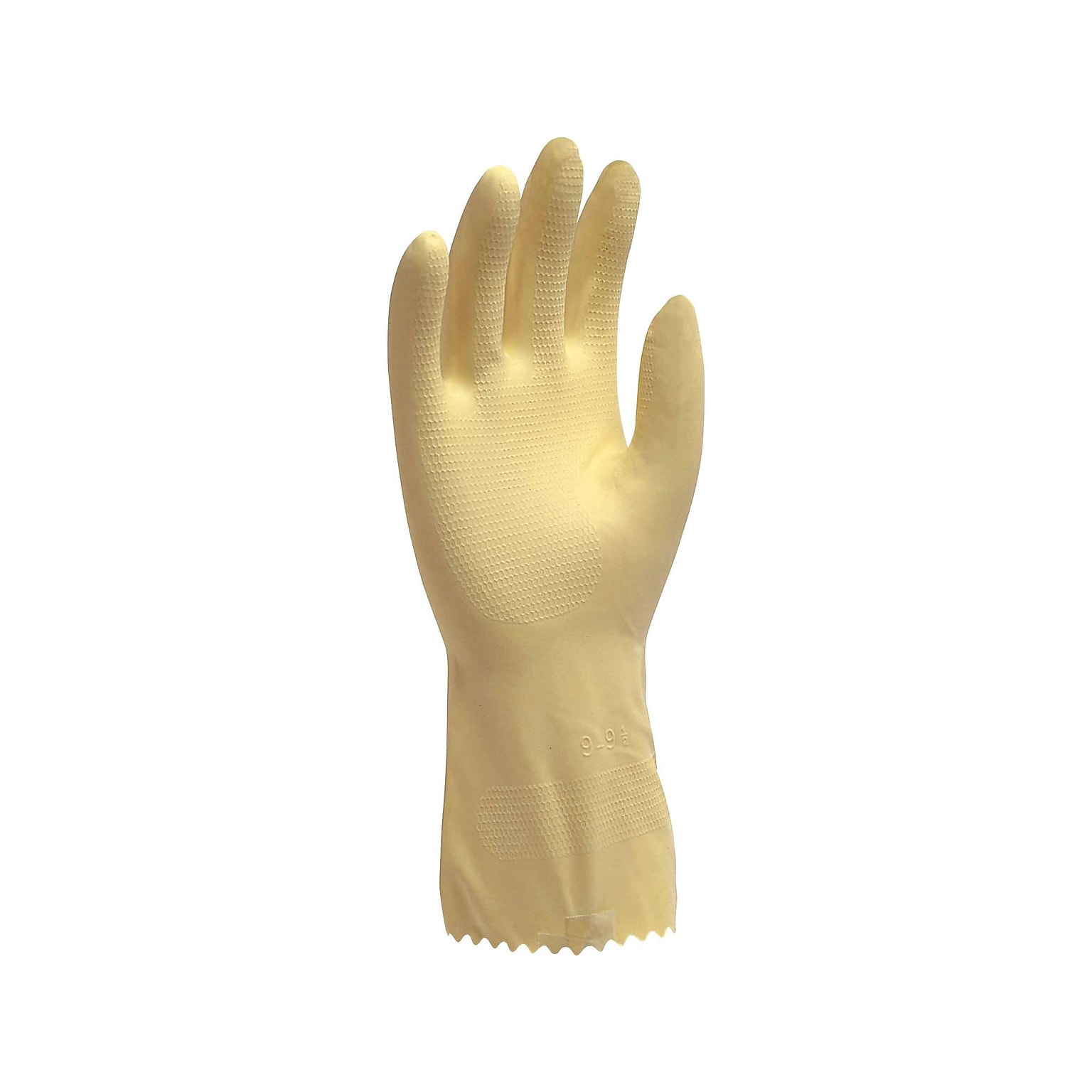 Ambitex Pro L6500 Series Yellow Flock Lined Latex Gloves, Large, Dozen (LLG6500)