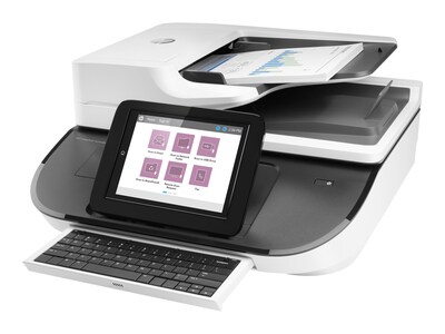 HP Digital Sender Flow 8500 fn2 L2762A#BGJ Sheetfed Scanner, Black/White