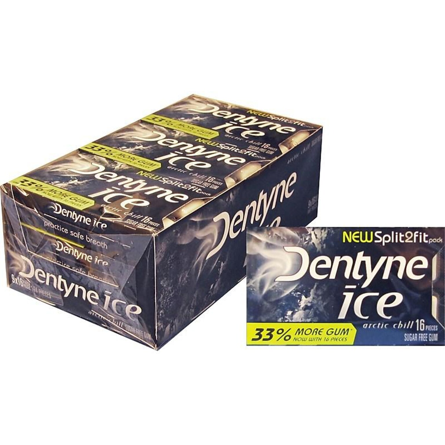 Dentyne Ice Sugar Free Arctic Chill Gum, 9 Packs/Box (VAM05109)