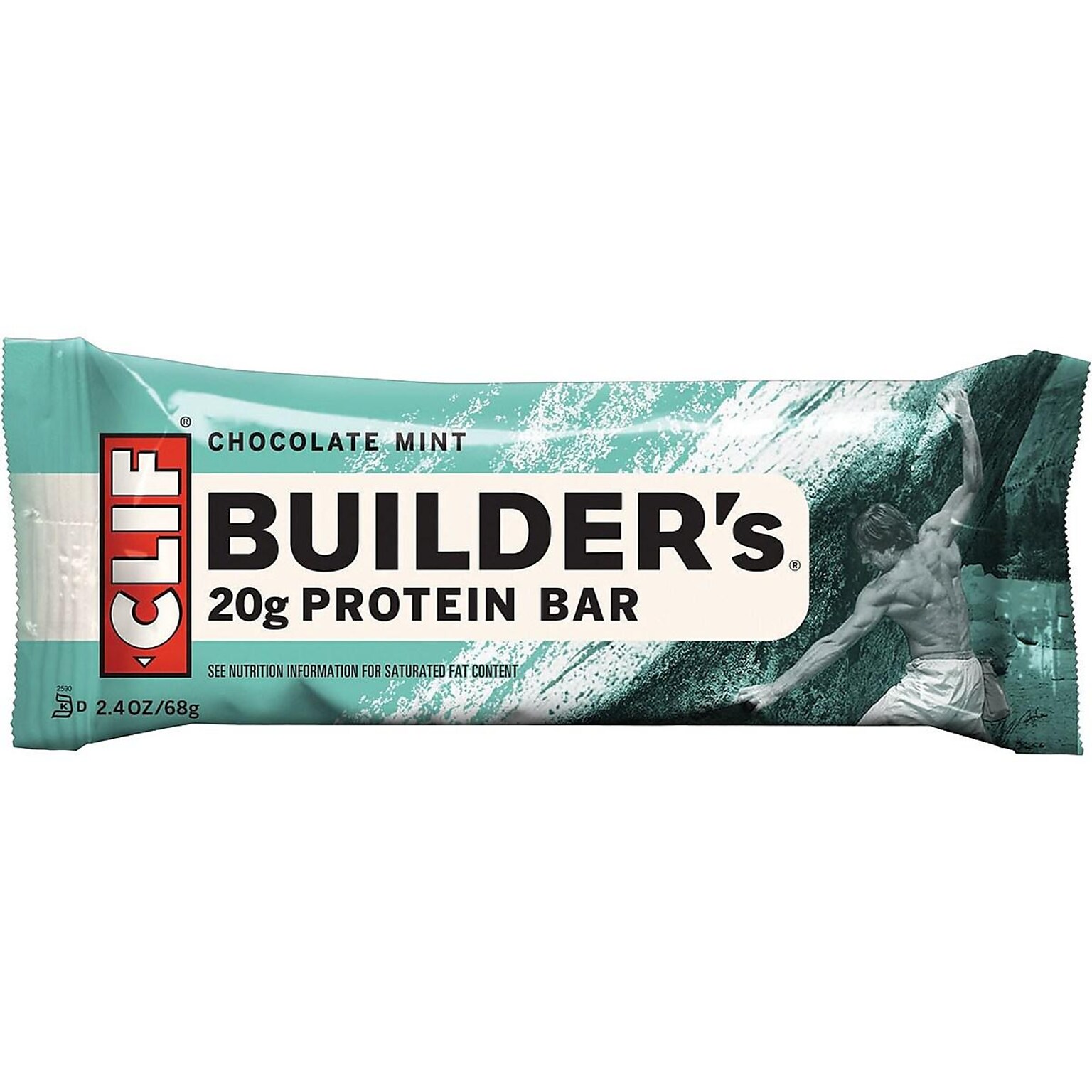 Clif Bar Builders Chocolate Mint Protein Bar, 2.4 oz., 12 Bars/Box (CCC160044)