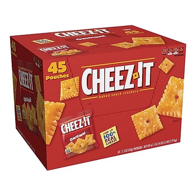 Cheez-It Crackers, Original, 1.5 oz., 45/Carton (71717)