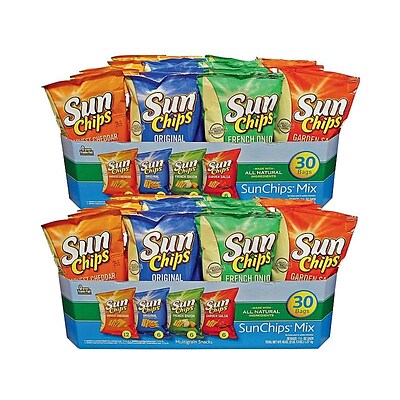 Sunchips Chips, Variety, 1.5 Oz., 60/Carton (FRI67652)