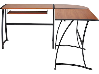 Quill Brand® Gillespie 62 L-Shaped Desk, Brown (28189R-CC)