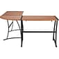 Quill Brand® Gillespie 62" L-Shaped Desk, Brown (28189R-CC)