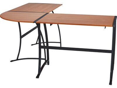 Quill Brand® Gillespie 62" L-Shaped Desk, Brown (28189R-CC)