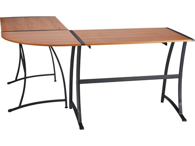Quill Brand® Gillespie 62" L-Shaped Desk, Brown (28189R-CC)