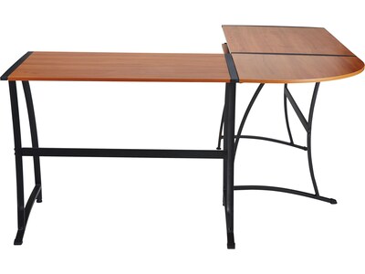 Quill Brand® Gillespie 62" L-Shaped Desk, Brown (28189R-CC)