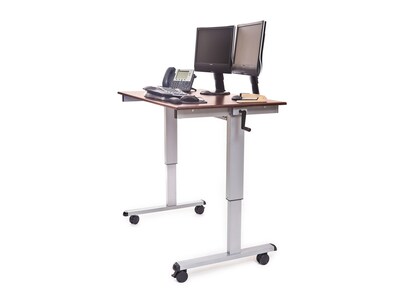 Luxor 48"W Adjustable Desk, Laminate Wood (STANDUP-CF48-DW)