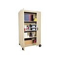 OfficeSource 66 Steel Storage Cabinet with 3 Shelves, Putty (9551WCPTY)