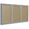 Ghent Vinyl Enclosed Bulletin Board, Satin Frame, 4H x 8W (PA34896VX-181)