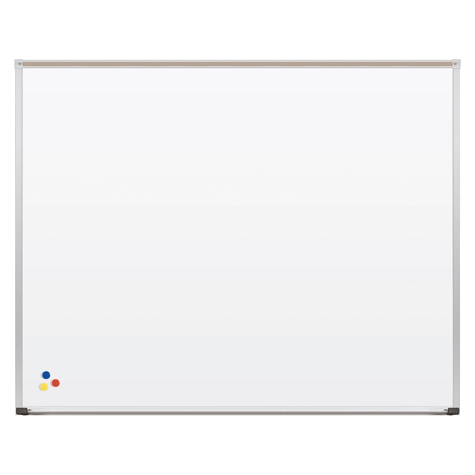 Best-Rite Deluxe Porcelain Dry-Erase Whiteboard, Anodized Aluminum Frame, 5 x 4 (202AF-25)