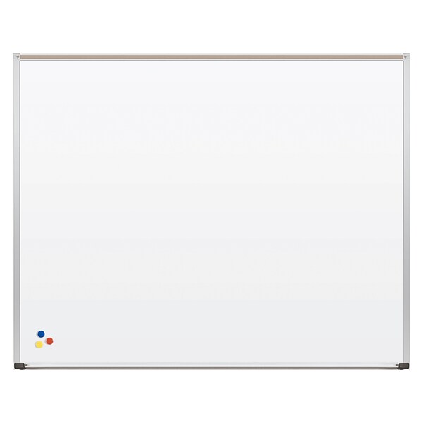 Best-Rite Deluxe Porcelain Dry-Erase Whiteboard, Anodized Aluminum Frame, 5 x 4 (202AF-25)