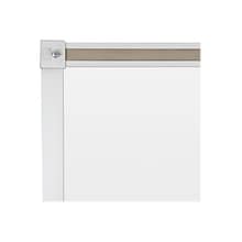 Best-Rite Deluxe Porcelain Dry-Erase Whiteboard, Anodized Aluminum Frame, 5 x 4 (202AF-25)