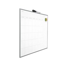 U Brands Magnetic Dry-Erase Whiteboard, Aluminum Frame, 2 x 1 (361U00-01)