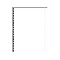 Printworks® Professional 8.5 x 11 19-Hole Punched Specialty Paper, 20 lbs., 92 Brightness, 2500 Sh