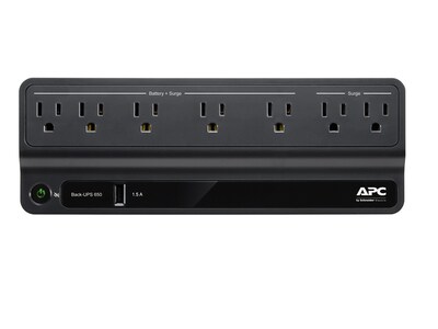 APC Back-UPS 650VA 7-Outlet Battery Backup & Surge Protector, Black (BVN650M1)