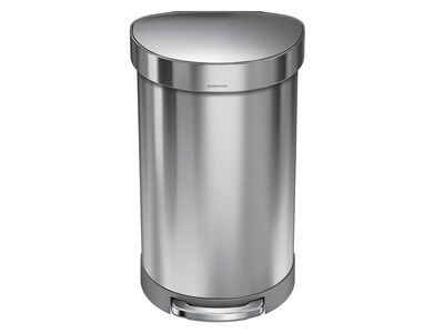 simplehuman Indoor Step Trash Can, Brushed Stainless Steel, 12 Gal. (CW2030)