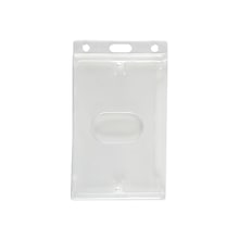 IDville Vertical ID Badge Holders, Clear, 50/Pack (134664931)