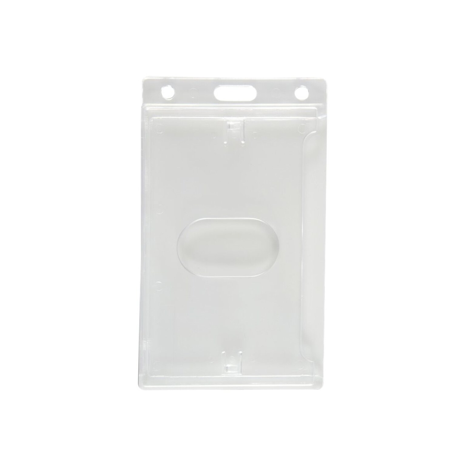 IDville Vertical ID Badge Holders, Clear, 50/Pack (134664931)