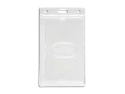 IDville Vertical ID Badge Holders, Clear, 50/Pack (134664931)