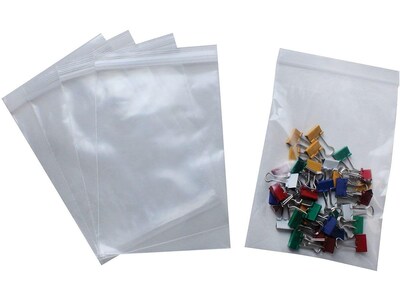 7 x 5 Reclosable Poly Bags, 2 Mil, Clear, 1000/Pack (PB3580)