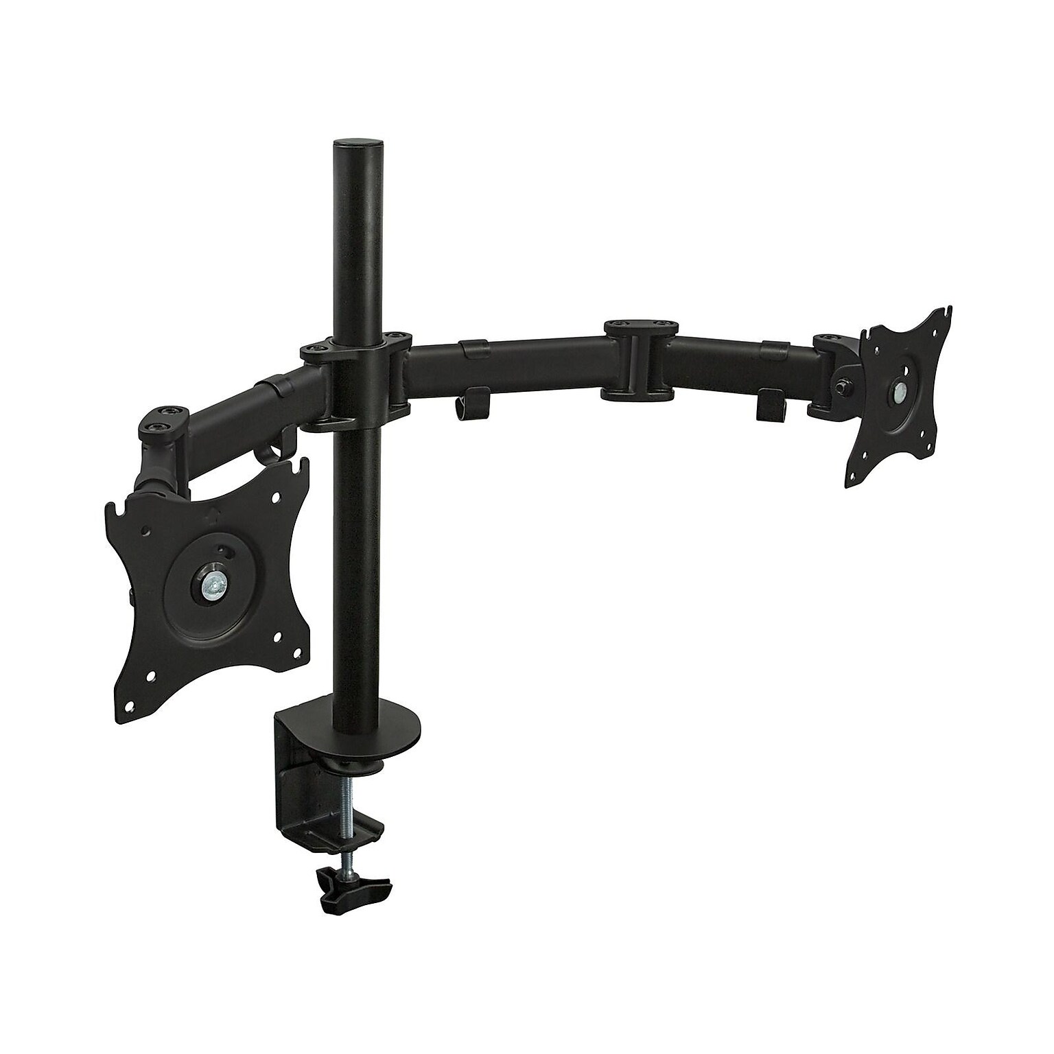 Mount-It! Dual Monitor Arms, Up To 27 Monitors, Black (MI-1752)