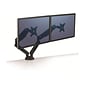 Fellowes Platinum Dual Monitor Arm, Up to 27" Monitors, Black (8042501)