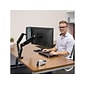 Fellowes Platinum Dual Monitor Arm, Up to 27" Monitors, Black (8042501)