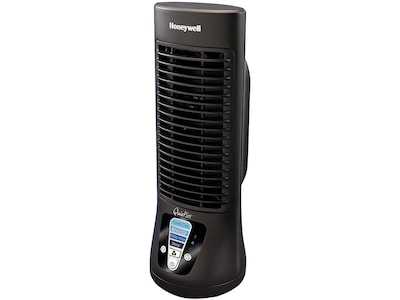 Honeywell QuietSet 12.99H 4-Speed Tower Fan, Black (HTF210B)