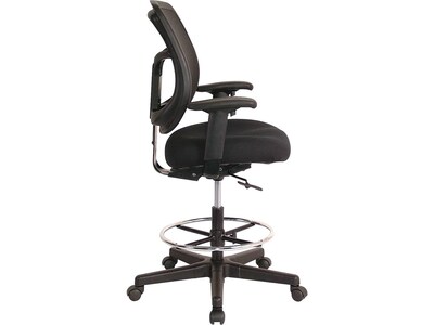 EuroTech Apollo Mesh Fabric Back Fabric Drafting Chair, Black (DFT9800)