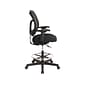 EuroTech Apollo Mesh Fabric Back Fabric Drafting Chair, Black (DFT9800)