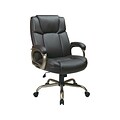 Work Smart ECH Series Eco Leather Executive Big & Tall Chair, Espresso (ECH12801-EC1)