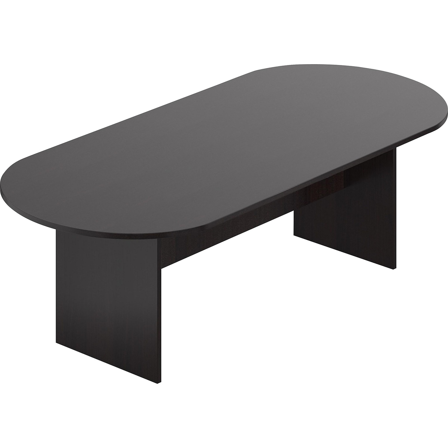 Offices To Go Superior Laminate Racetrack Conference Table, 29.5H x 95L x 44D, Espresso (SL9544RS-AEL)