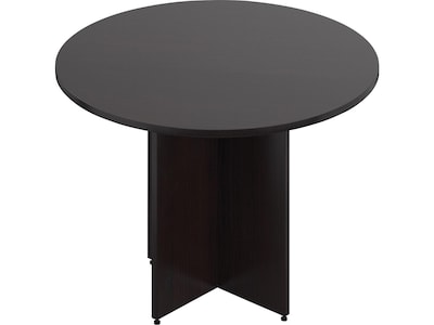 Global Industries Preside 42W Round Conference Tabletop, Gray (TDSL42R-AEL)