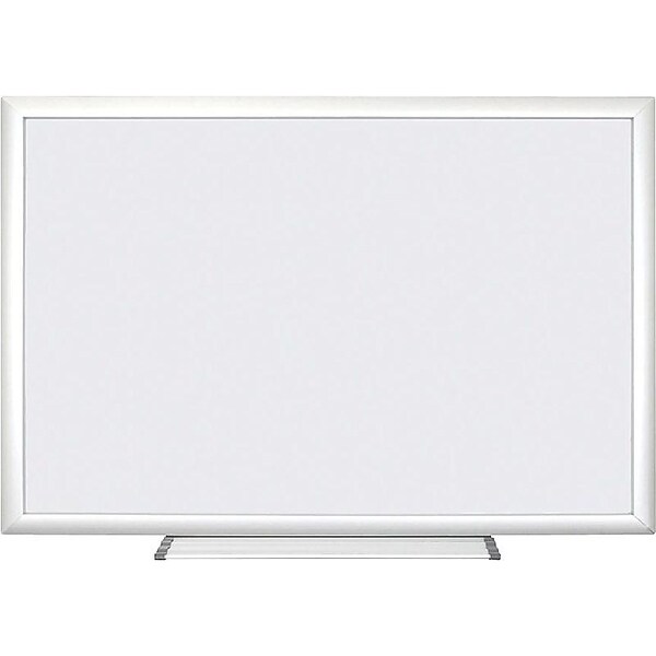 U Brands Basics Plus Steel Dry-Erase Whiteboard, Aluminum Frame, 4 x 6 (073U00-01)