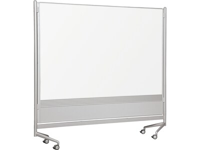 Best-Rite Dura-Rite D.O.C. Partition Laminate Dry-Erase Whiteboard, Anodized Aluminum Frame, 5 x 6 (661AG-HH)