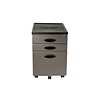 Calico Designs 3-Drawer Vertical File Cabinet, Locking, Pewter, Letter/Legal, 22D (51101BOX)