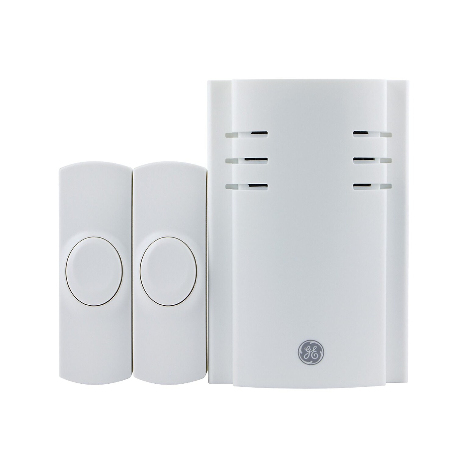 GE 19300 Wireless Door Chime with 8 Sounds, White (JAS19300)